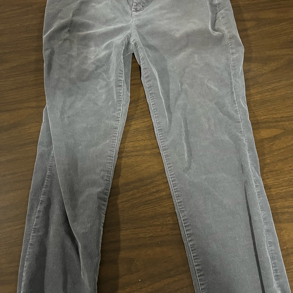 Talbots Charcoal Corduroy Trousers